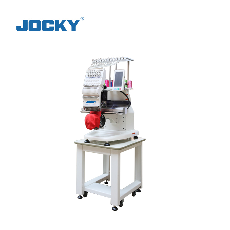 JK-C1201S Cap embroidery machine,12 needle 1 head, 300x350mm